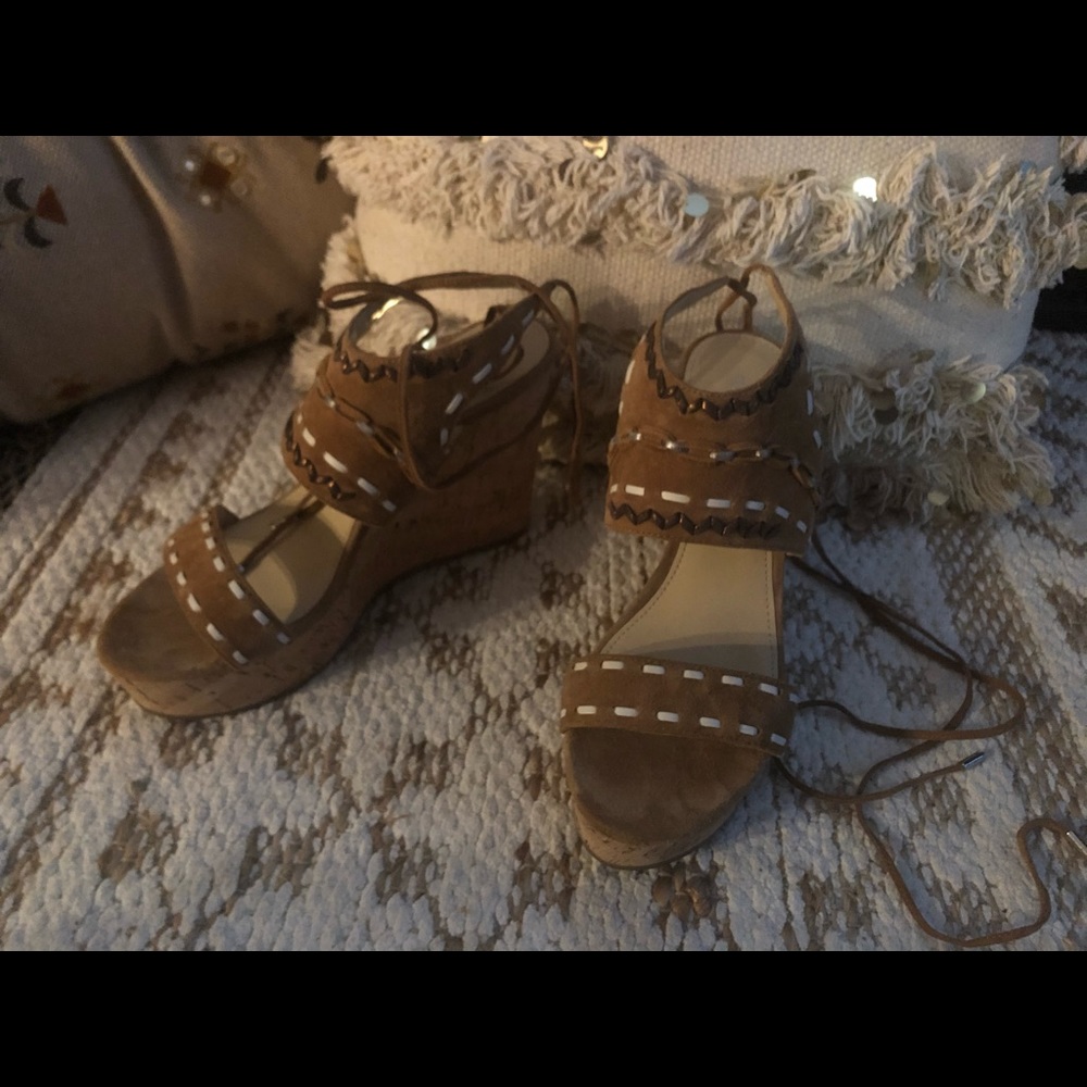 Excellent condition Ivanka Trump wedged sandals.
